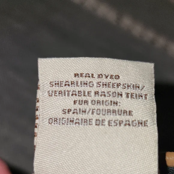 UGG Australia UnisexGenuine Cream Shearling Smooth Tan Leather Baseball Cap - Picture 11 of 15